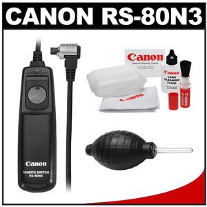 Canon RS-80N3 Remote Switch Shutter Release Cord with Cleaning Kit for EOS 20D  30D  40D  50D  5D  7D  1D & 1Ds - Digital Cameras and Accessories - Hip Lens.com