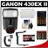 Canon Speedlite 430EX II Flash with Diffuser + Bracket + Shoe Cord + (8) Batteries & Charger + Accessory Kit