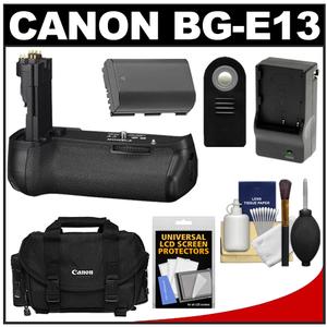 Canon BG-E13 Battery Grip for EOS 6D Digital SLR Camera with Battery & Charger + Case + RC-6 Remote + Accessory Kit