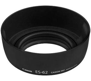 Canon ES-62 Lens Hood with 62-L Adapter Ring for EF 50mm f/1.8 II - Digital Cameras and Accessories - Hip Lens.com