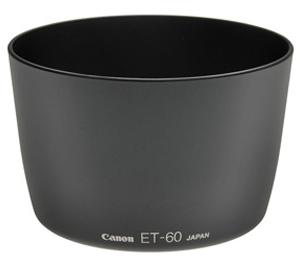 Canon ET-60 Lens Hood for EF 75-300mm f/4-5.6 II III USM  55-250mm IS - Digital Cameras and Accessories - Hip Lens.com