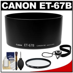 Canon ET-67B Lens Hood for EF-S 60mm f/2.8 Macro with UV Filter & Accessory Kit - Digital Cameras and Accessories - Hip Lens.com