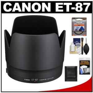 Canon ET-87 Lens Hood for EF 70-200mm f/2.8 L II IS USM with Hoya 77mm UV HMC Filter + Accessory Kit - Digital Cameras and Accessories - Hip Lens.com