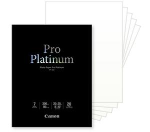 Canon Photo Paper Pro Platinum 8 x 10 Inkjet Paper - 20 sheets PT-101 - Digital Cameras and Accessories - Hip Lens.com