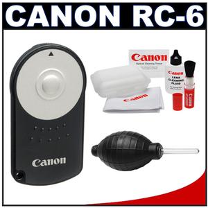 Canon RC-6 Wireless Remote Shutter Release Controller for Rebel XSi  T2i  T3i  T4i & EOS M  60D  7D  5D Mark III with Cleaning Kit - Digital Cameras and Accessories - Hip Lens.com