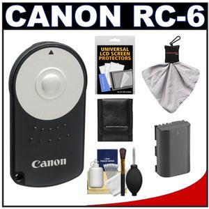 Canon RC-6 Wireless Remote Shutter Release Controller for EOS 60D  7D  5D Mark III with LP-E6 Battery + Accessory Kit - Digital Cameras and Accessories - Hip Lens.com