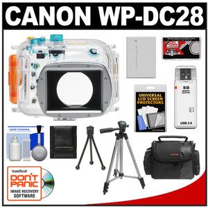 Canon WP-DC28 Waterproof Underwater Housing Case for PowerShot G10 Digital Camera with Battery + Case + Tripod + Accessory Kit - Digital Cameras and Accessories - Hip Lens.com