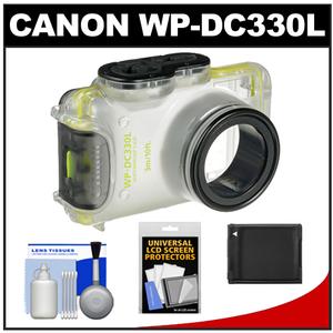 Canon WP-DC330L Waterproof Underwater Housing Case for PowerShot Elph 110 HS Camera with Battery + Cleaning Kit - Digital Cameras and Accessories - Hip Lens.com