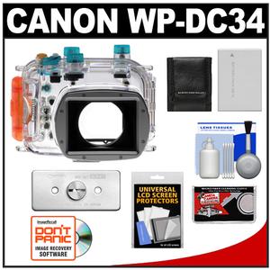 Canon WP-DC34 Waterproof Underwater Housing Case for PowerShot G11 & G12 Digital Camera with Battery + Weight + Accessory Kit - Digital Cameras and Accessories - Hip Lens.com