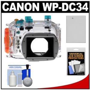 Canon WP-DC34 Waterproof Underwater Housing Case for PowerShot G11 & G12 Digital Camera with Battery + Cleaning Accessory Kit - Digital Cameras and Accessories - Hip Lens.com