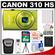 Canon PowerShot 310 HS Digital Elph Camera (Green) with 8GB Card + Battery + Case + Cleaning & Accessory Kit