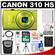 Canon PowerShot 310 HS Digital Elph Camera (Green) with 16GB Card + Battery + Case + Flex Tripod + HDMI Cable + Cleaning & Accessory Kit
