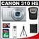 Canon PowerShot 310 HS Digital Elph Camera (Silver) with 8GB Card + Case + Accessory Kit