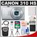 Canon PowerShot 310 HS Digital Elph Camera (Silver) with 16GB Card + Battery + Case + Flex Tripod + HDMI Cable + Cleaning & Accessory Kit