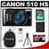 Canon PowerShot 510 HS Digital Elph Camera (Black) with 8GB Card + Case + Accessory Kit