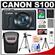 Canon PowerShot S100 Digital Camera (Black) with 8GB Card + Battery + Case + Tripod + Accessory Kit