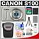 Canon PowerShot S100 Digital Camera (Silver) with 8GB Card + Battery + Case + Accessory Kit