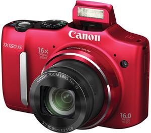 Canon PowerShot SX160 IS Red 16MP Digital Camera
