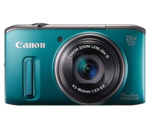 Canon PowerShot SX260 HS Digital Camera (Green) - Digital Cameras and Accessories - Hip Lens.com