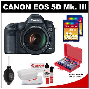 Canon EOS 5D Mark III Digital SLR Camera with EF 24-105mm L IS USM Lens with (2) 32GB Cards + Accessory Kit - Digital Cameras and Accessories - Hip Lens.com