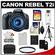 Canon EOS Rebel T2i Digital SLR Camera Body & EF-S 18-135mm IS Lens (Black) with 32GB Card + Battery + Case + UV Filter + Remote + Tripod + Cleaning Kit