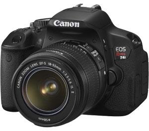 Canon EOS Rebel T4i Digital SLR Camera Body & EF-S 18-55mm IS II Lens - Digital Cameras and Accessories - Hip Lens.com