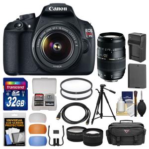 Canon EOS Rebel T5 Digital SLR Camera Body & EF-S 18-55mm IS II Lens with 70-300mm Lens + 32GB Card + Case + Battery\/Charger + Tripod + Tele\/Wide Lenses Kit Canon EOS Rebel T5 Digital SLR Camera Body & EF-S 18-55mm IS II Lens with 70-300mm Lens + 32GB Card + Case + Battery\/Charger + Tripod + Tele\/Wide Lenses Kit