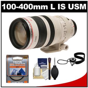 Canon EF 100-400mm f/4.5-5.6 L IS USM Telephoto Zoom Lens with Hoya Multi-Coated UV Filter + Accessory Kit - Digital Cameras and Accessories - Hip Lens.com