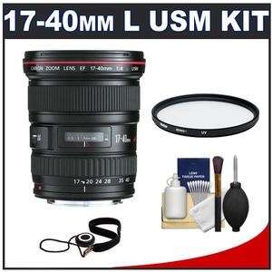 Canon EF 17-40mm f/4 L USM Zoom Lens with UV Filter + Accessory Kit