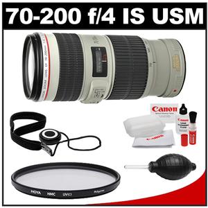 Canon EF 70-200mm f/4L IS USM Zoom Lens with Hoya HMC UV Filter + Accessory Kit - Digital Cameras and Accessories - Hip Lens.com