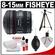 Canon EF 8-15mm f/4.0 L USM Fisheye Zoom Lens with Case & EW-77 Lens Hood + Tripod + Canon Cleaning Kit