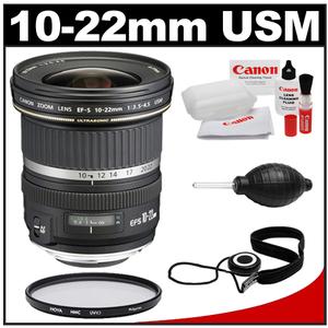 Canon EF-S 10-22mm f/3.5-4.5 USM Ultra Wide Angle Zoom Lens with Hoya HMC UV Filter + Accessory Kit - Digital Cameras and Accessories - Hip Lens.com