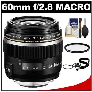 Canon EF-S 60mm f/2.8 Macro USM Lens with UV Filter + Accessory Kit - Digital Cameras and Accessories - Hip Lens.com