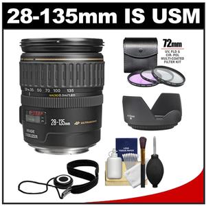 Canon EF 28-135mm f/3.5-5.6 IS USM Zoom Lens with 3 UV/FLD/CPL Filters + Accessory Kit Canon EF 28-135mm f/3.5-5.6 IS USM Zoom Lens with 3 UV/FLD/CPL Filters + Accessory Kit