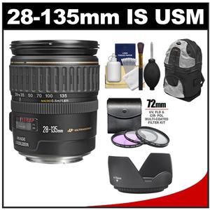 Canon EF 28-135mm f/3.5-5.6 IS USM Zoom Lens with Case + 3 UV/FLD/CPL Filters + Accessory Kit Canon EF 28-135mm f/3.5-5.6 IS USM Zoom Lens with Case + 3 UV/FLD/CPL Filters + Accessory Kit