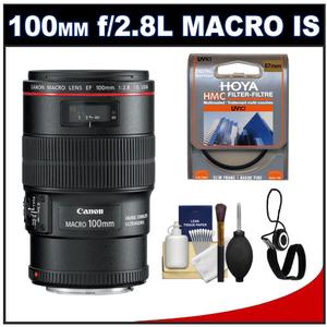 Canon EF 100mm f/2.8 L Macro IS USM Lens with Hoya Multi-Coated UV Filter + Accessory Kit - Digital Cameras and Accessories - Hip Lens.com