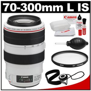 Canon EF 70-300mm f/4-5.6 L IS USM Zoom Lens with Hoya UV Filter + Accessory Kit - Digital Cameras and Accessories - Hip Lens.com