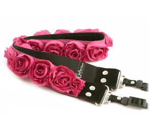 Capturing Couture Organza Collection 1.5" Camera Strap (Hot Pink) - Digital Cameras and Accessories - Hip Lens.com