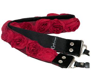 Capturing Couture Organza Collection 1.5" Camera Strap (Red) - Digital Cameras and Accessories - Hip Lens.com