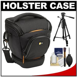 Case Logic Digital SLR Holster Camera Bag/Case (Black) (SLRC-200) with Tripod + Accessory Kit - Digital Cameras and Accessories - Hip Lens.com