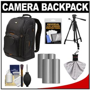 Case Logic Digital SLR Camera Backpack Case (Black) (SLRC-206) with (2) EN-EL3e Batteries + Tripod + Accessory Kit - Digital Cameras and Accessories - Hip Lens.com
