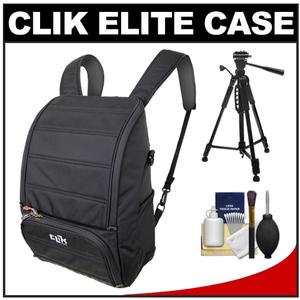Clik Elite Jet Pack 17 Digital SLR Camera Backpack Case (Black) with Tripod + Cleaning Kit - Digital Cameras and Accessories - Hip Lens.com