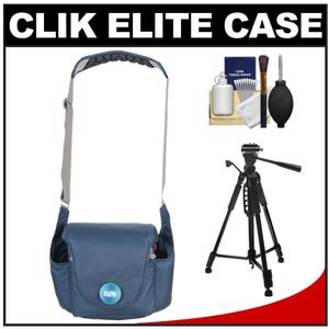 Clik Elite Magnesian 10 Digital SLR Camera Case - Small (Blue Sapphire) with Tripod + Cleaning Kit - Digital Cameras and Accessories - Hip Lens.com