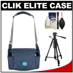 Clik Elite Magnesian 20 Digital SLR Camera Case - Medium (Blue Sapphire) with Tripod + Cleaning Kit - Digital Cameras and Accessories - Hip Lens.com