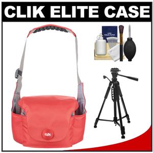 Clik Elite Magnesian 20 Digital SLR Camera Case - Medium (Ruby) with Tripod + Cleaning Kit - Digital Cameras and Accessories - Hip Lens.com