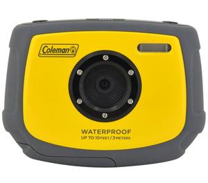 Coleman Xtreme C4WP Anti-Shake & Waterproof Digital Camera with Flip-up Screen (Yellow) - Digital Cameras and Accessories - Hip Lens.com