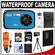 Coleman Xtreme C5WP Shock & Waterproof Digital Camera (Blue) with 8GB Card + Battery + Floating Strap + Case + Accessory Kit