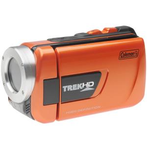 Coleman CVW16HD TrekHD Waterproof HD Digital Video Camera Camcorder (Orange) with Built-in LED Light