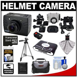 Coleman Bravo Xtreme Sports Cam Waterproof HD Digital Video Camera Camcorder with Mounts with 32GB Card + Case + Tripod + Accessory Kit