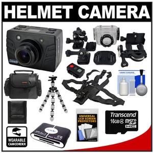 Coleman Bravo Xtreme Sports Cam Waterproof HD Digital Video Camera Camcorder with Mounts with Chest Mount + 16GB Card + Case + Tripod + Accessory Kit - Digital Cameras and Accessories - Hip Lens.com